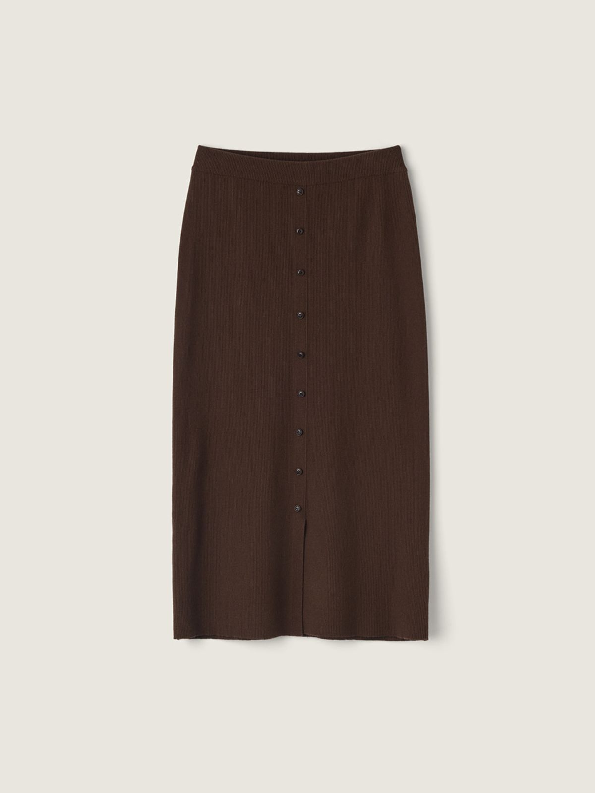 시엔느(SIENNE) Sojeanne Wool Knit Skirt (Brown)