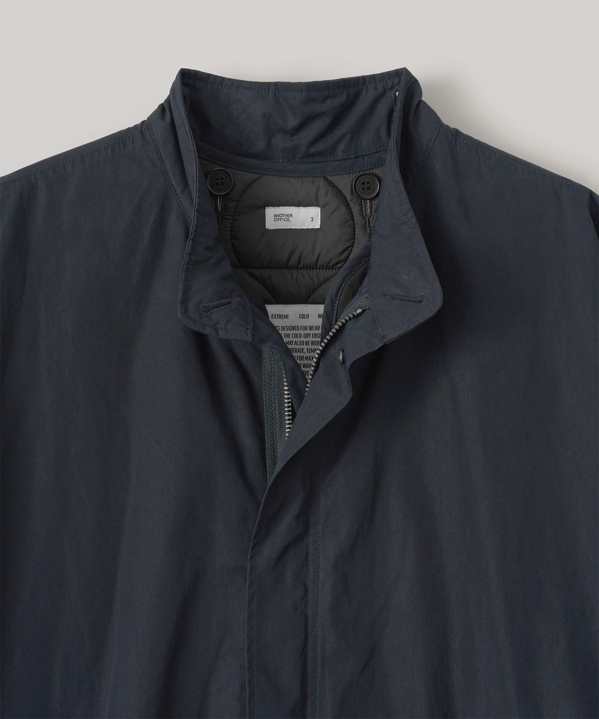 어나더 오피스(ANOTHER OFFICE) M-65 Insulation Fishtail Parka (Dark Navy)