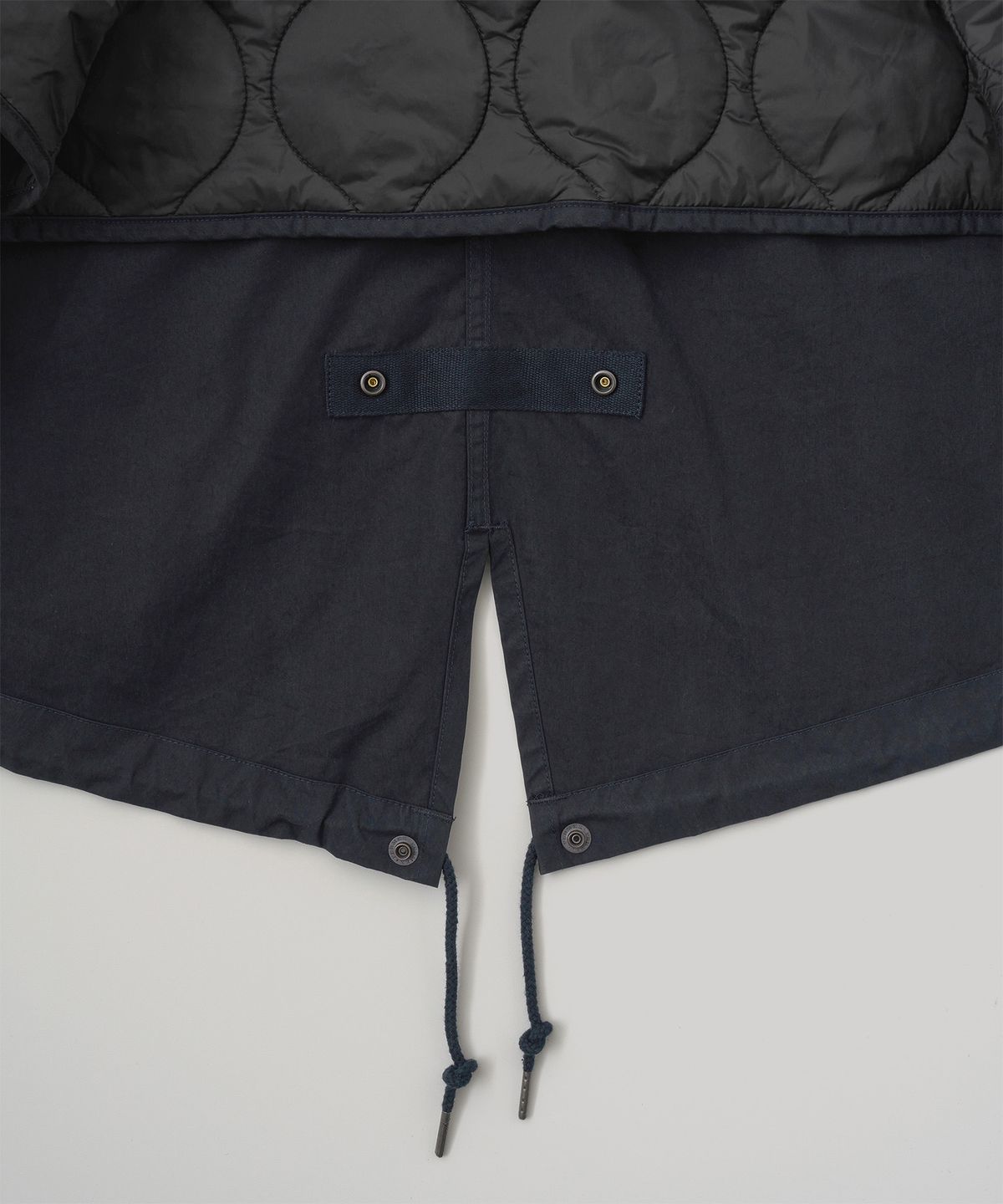 어나더 오피스(ANOTHER OFFICE) M-65 Insulation Fishtail Parka (Dark Navy)