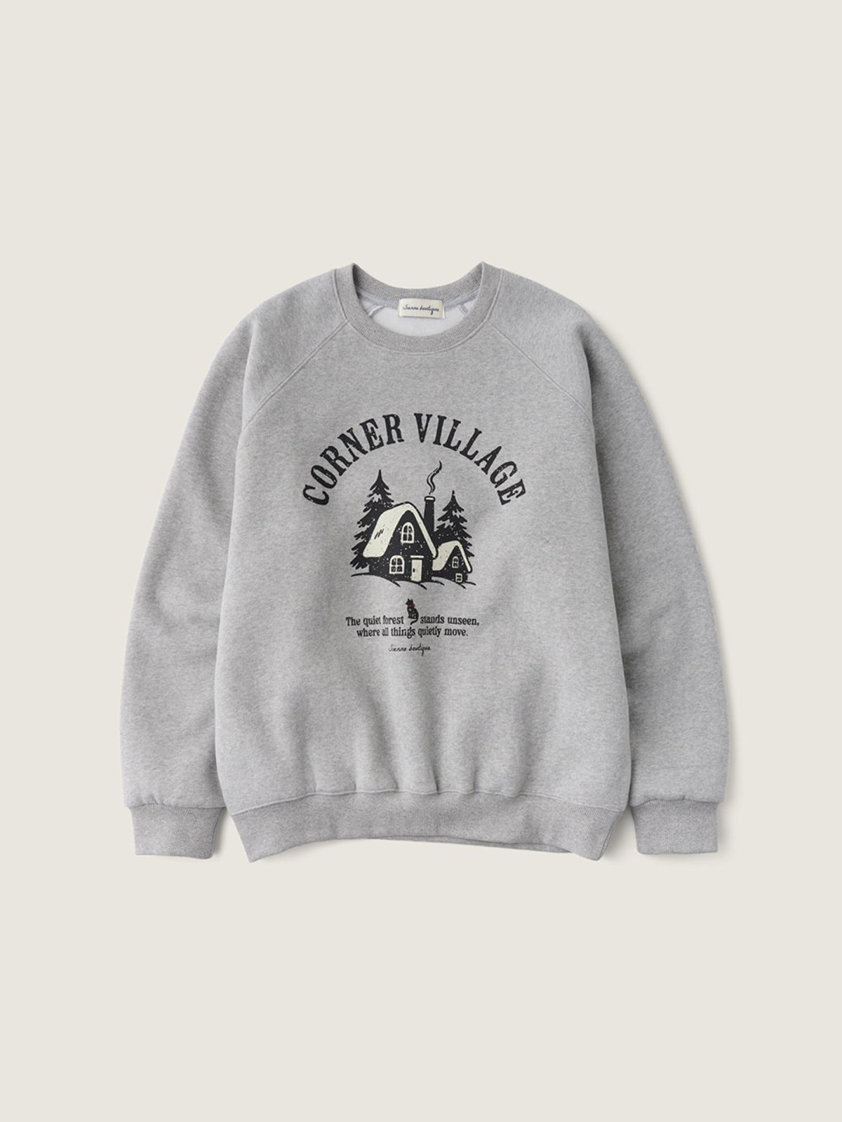 시엔느(SIENNE) The Corner Sweatshirt (Melange Gray)