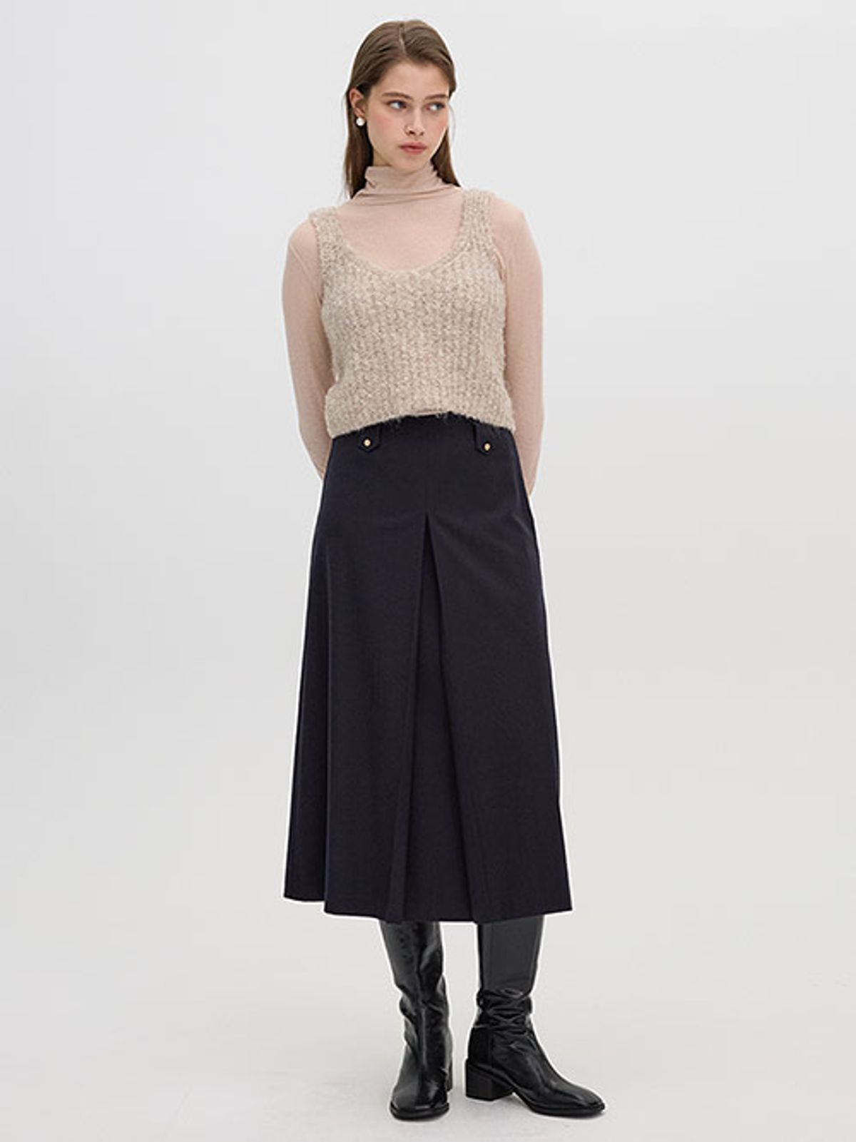 올리브 데 올리브(OLIVE DES OLIVE) 루프사 니트 뷔스띠에 OH5XV9840