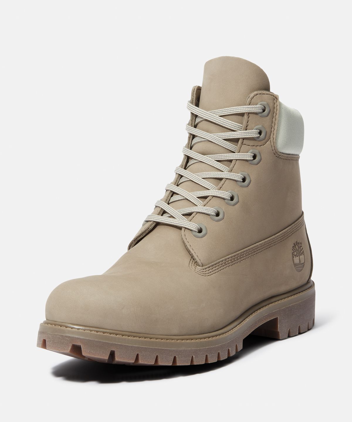 팀버랜드(TIMBERLAND) (남성) 프리미엄 6인치 레이스 워터프루프 부츠 - 미드 그레이:라이트 그린 / A2P6W-A4E