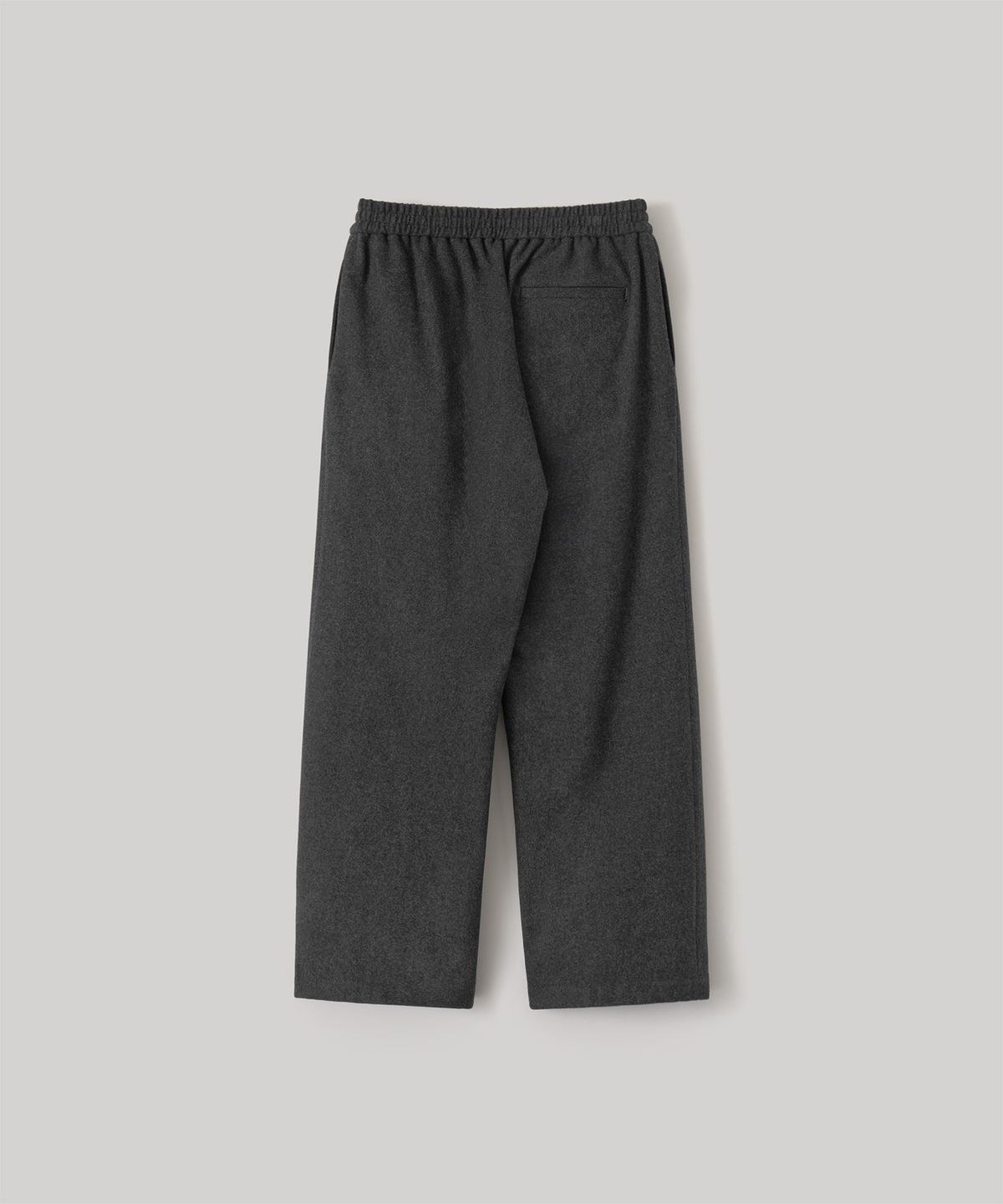 어나더 오피스(ANOTHER OFFICE) Cashmere Banding Easy Pants (Heather Charcoal)
