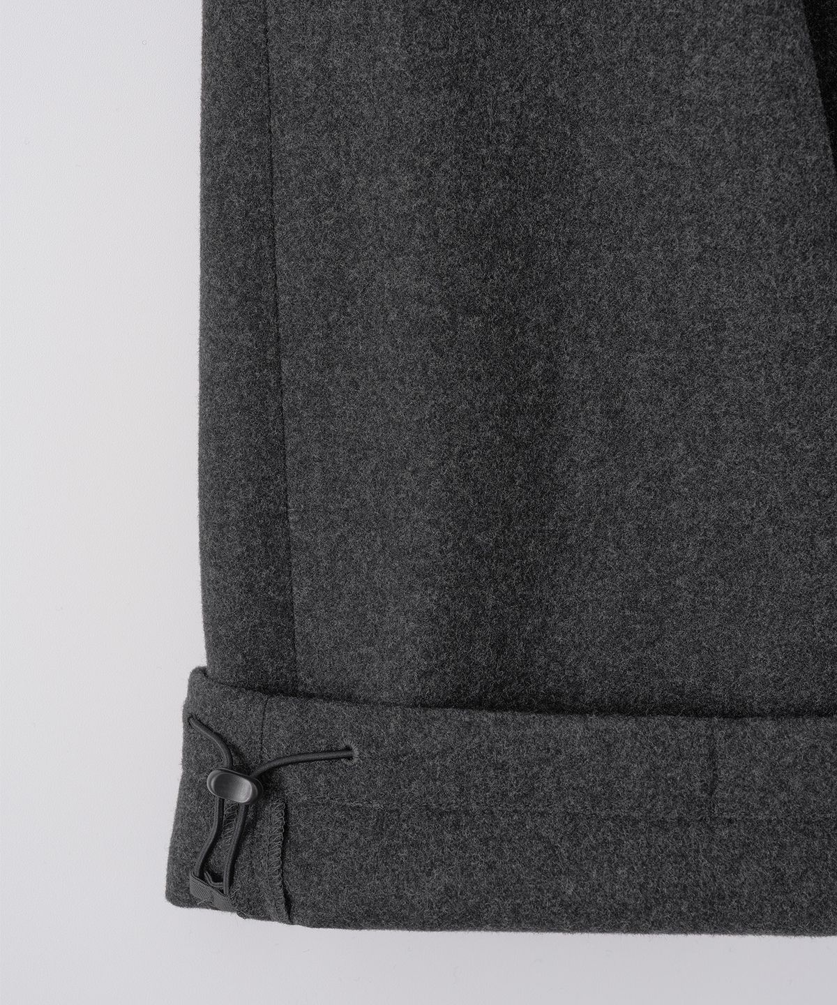어나더 오피스(ANOTHER OFFICE) Cashmere Banding Easy Pants (Heather Charcoal)