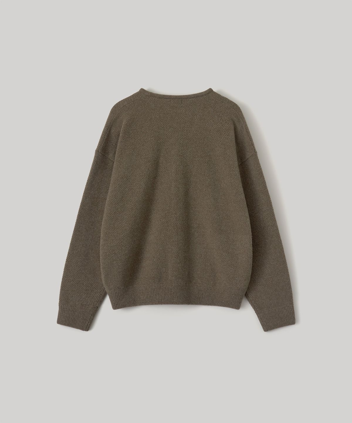 어나더 오피스(ANOTHER OFFICE) Moss Stitch V-Neck Cardigan (Arcon)