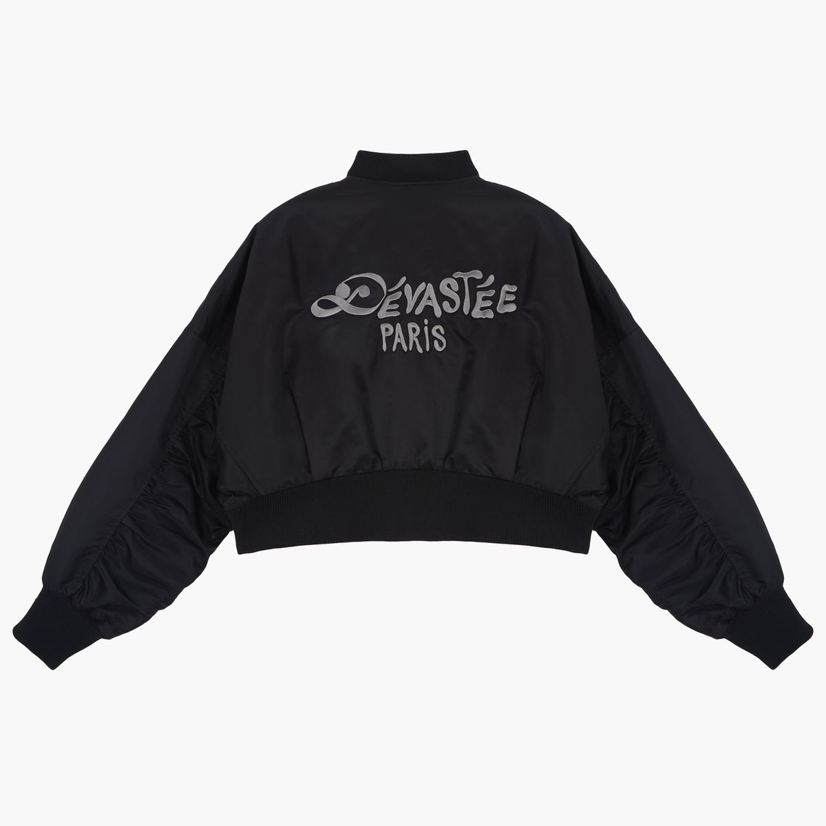 데바스테(DEVASTEE) 데바스테 크롭 봄버 재킷 BLACK (S5FWOW005)