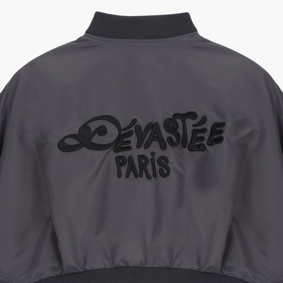데바스테(DEVASTEE) 데바스테 크롭 봄버 재킷 CHARCOAL (S5FWOW005)