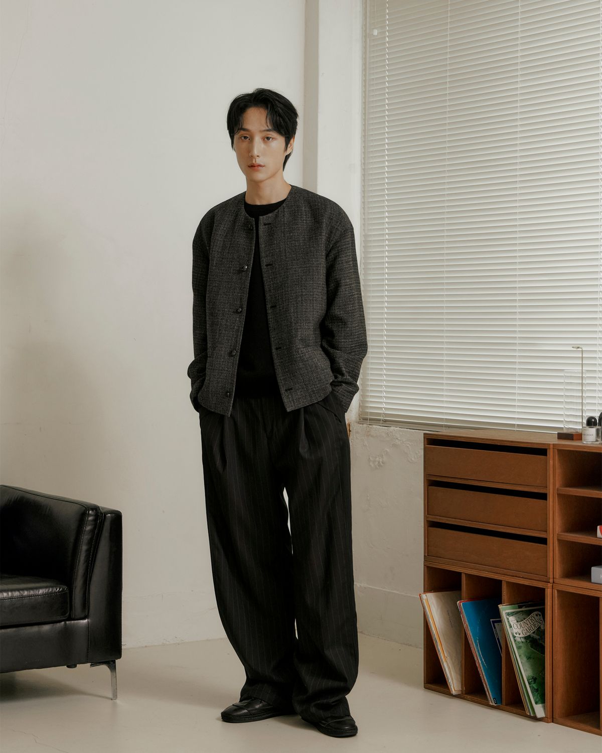 포커페이스(POKERFACE) [STALKERS EXCLUSIVE] FARASHA CASHMERE CREW NECK KNIT BLACK