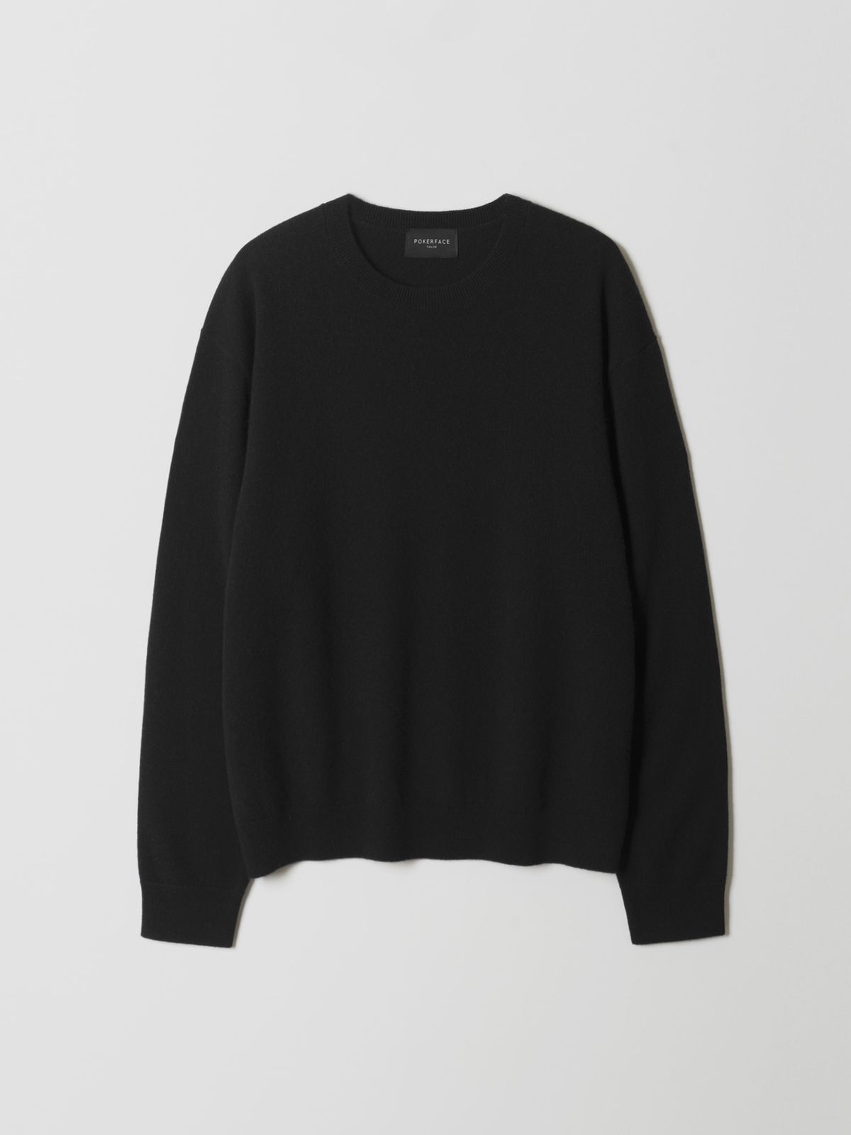 포커페이스(POKERFACE) [STALKERS EXCLUSIVE] FARASHA CASHMERE CREW NECK KNIT BLACK