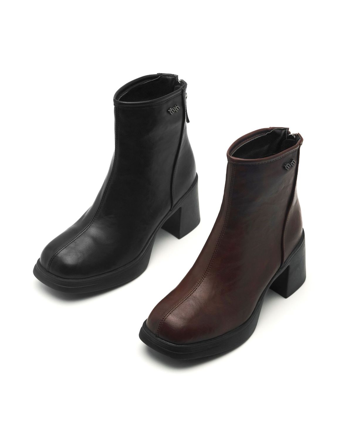 스퍼(SPUR) Valen Square Toe 앵클 부츠 7.5cm -VA9010 (2color)