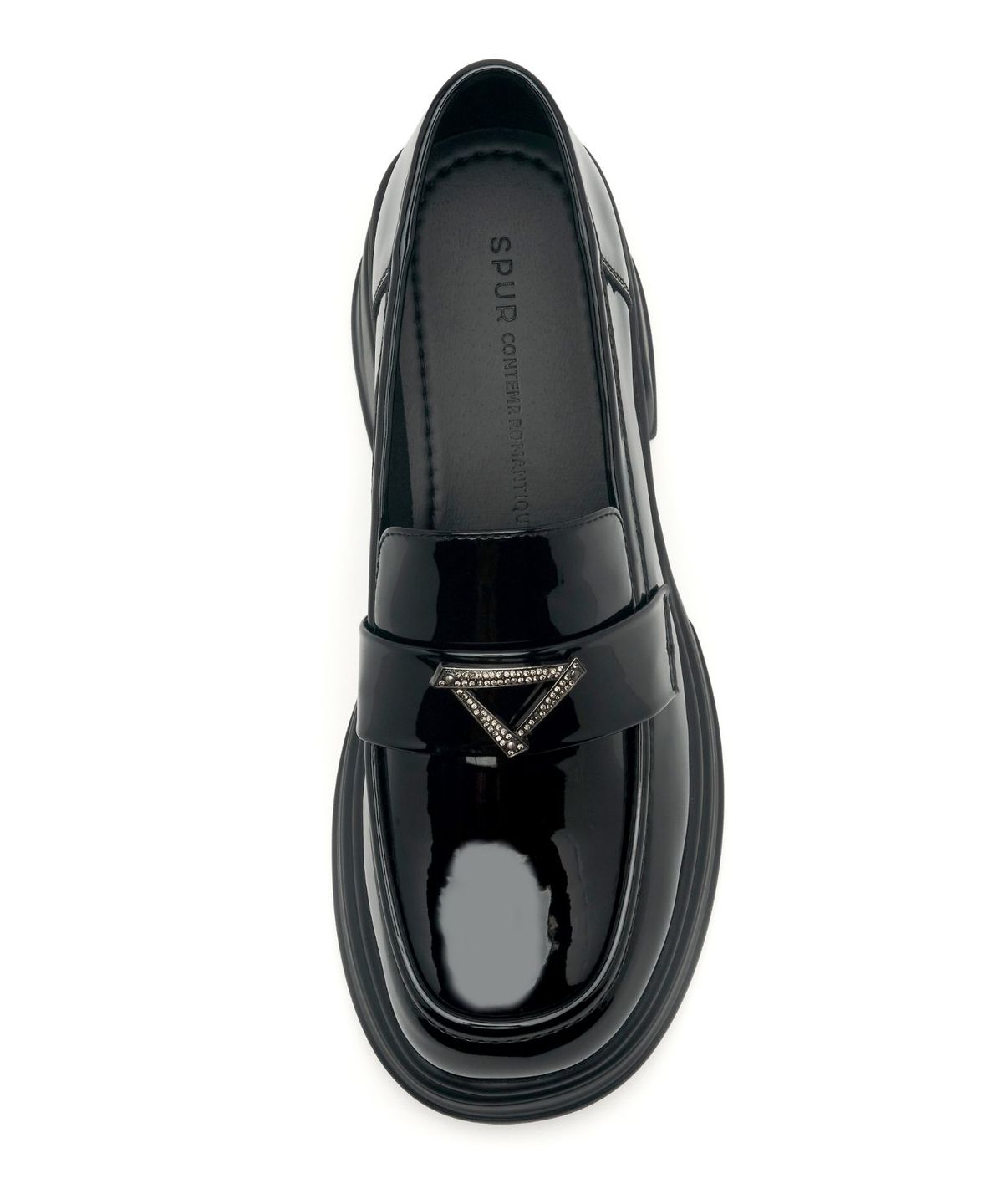 스퍼(SPUR) Rame Glossy 모던 에나멜 플랫폼 로퍼 6.5cm -VA9025