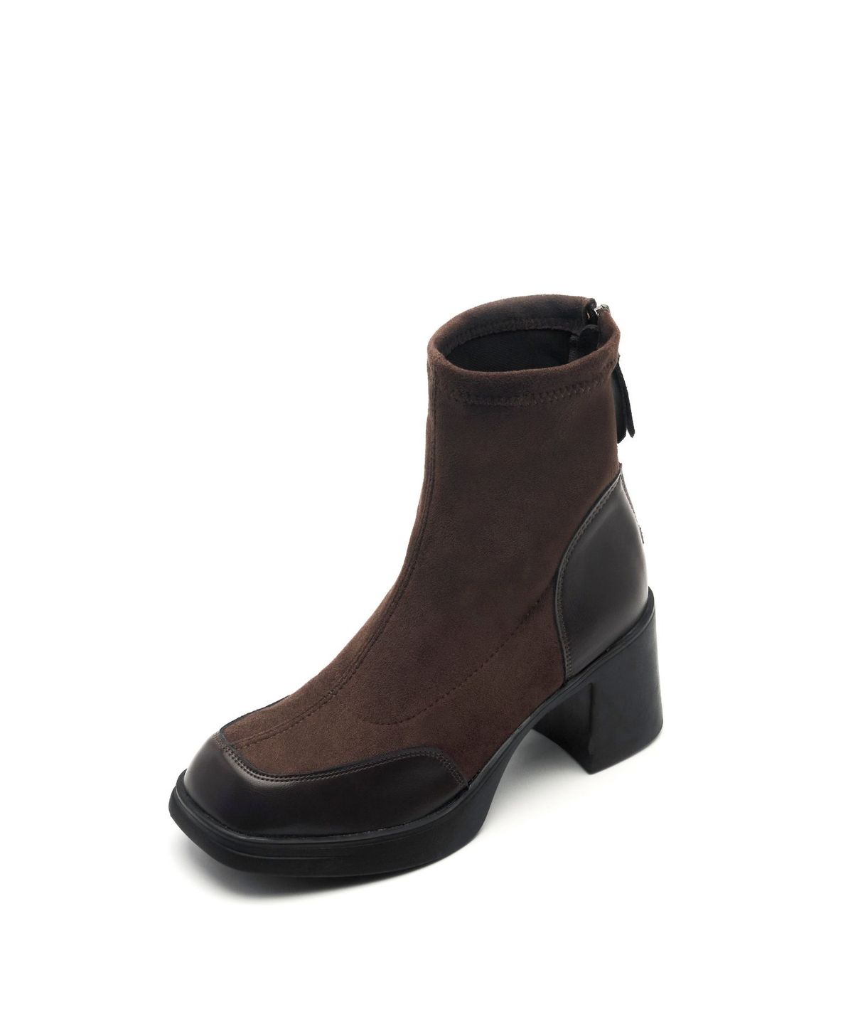 스퍼(SPUR) Coline Layered 스웨이드 플랫폼 앵클 부츠 7.5cm -VA9037 (2color)