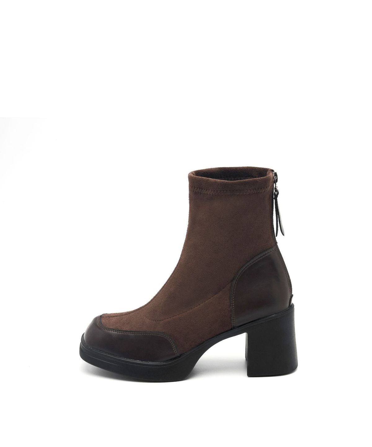 스퍼(SPUR) Coline Layered 스웨이드 플랫폼 앵클 부츠 7.5cm -VA9037 (2color)