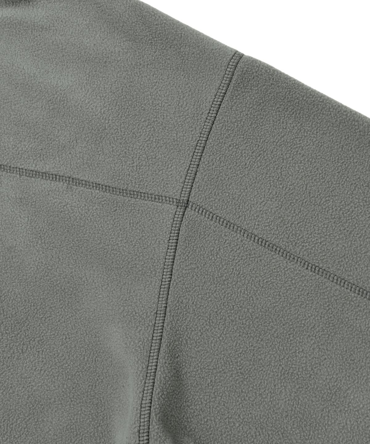 브라운브레스(BROWNBREATH) STITCH FLEECE HOODIE - GREY