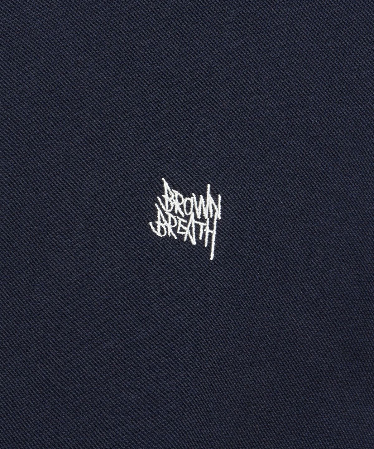브라운브레스(BROWNBREATH) TAG APPLIQUE CREWNECK - NAVY