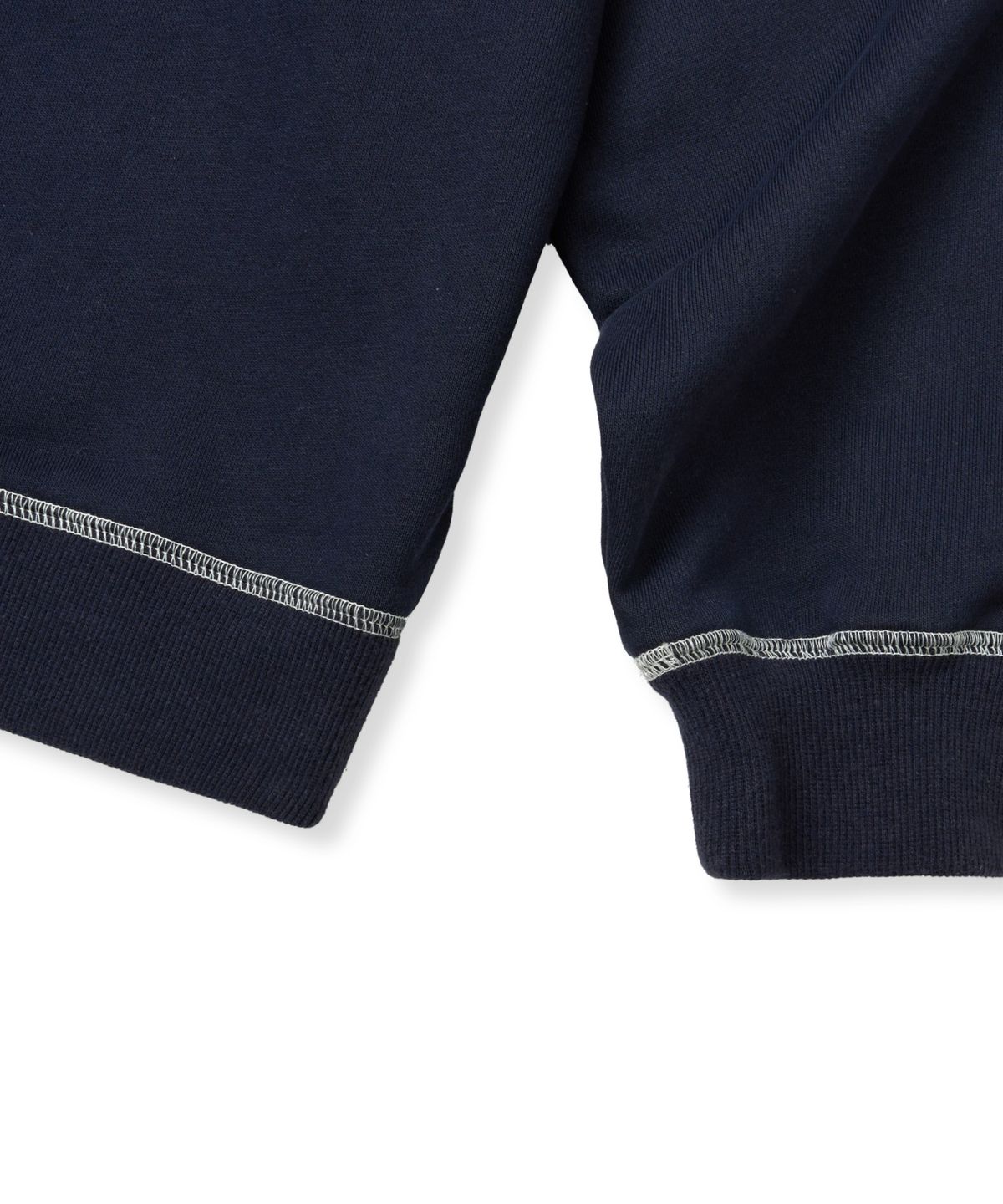 브라운브레스(BROWNBREATH) TAG APPLIQUE CREWNECK - NAVY