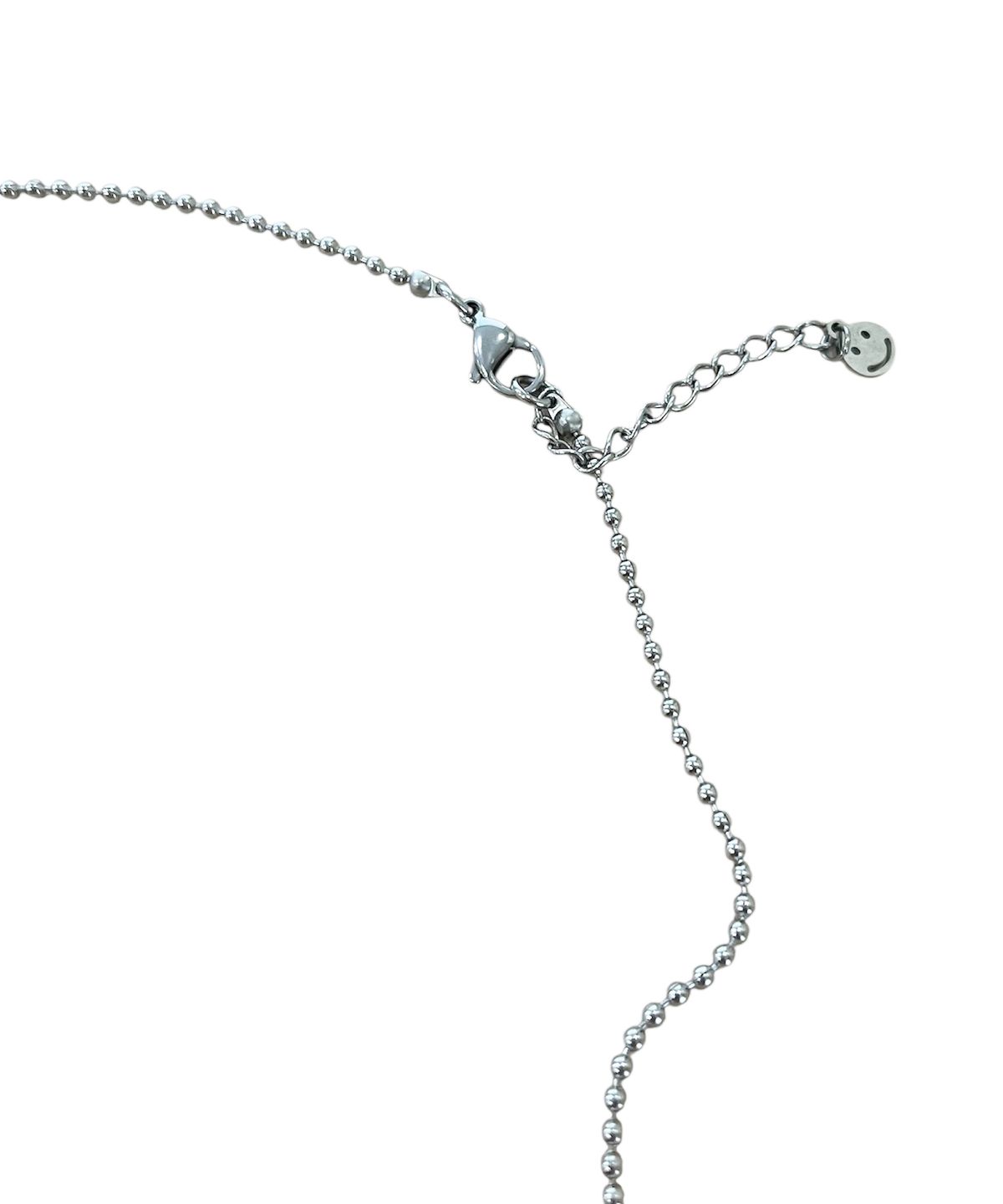 스케이터락(SK8ER ROCK) Pick Mushrooms Ball Chain Necklace ((streel))