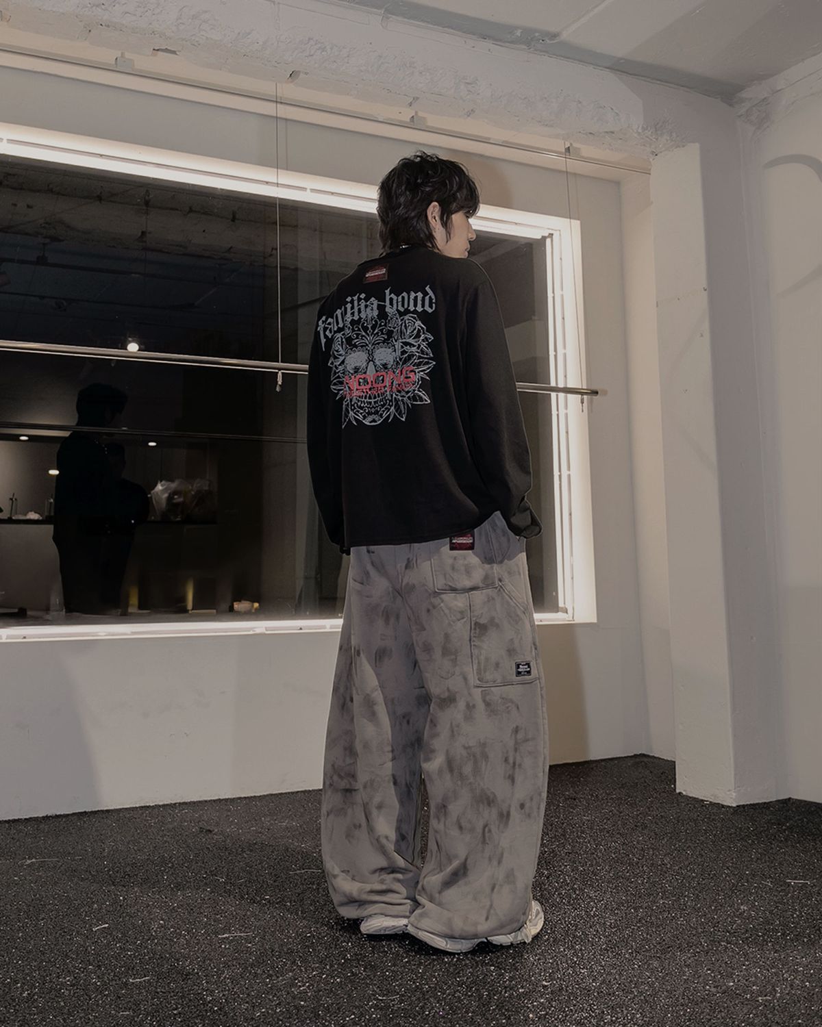 뭉(MWOONG) Scarred cross LS(black)