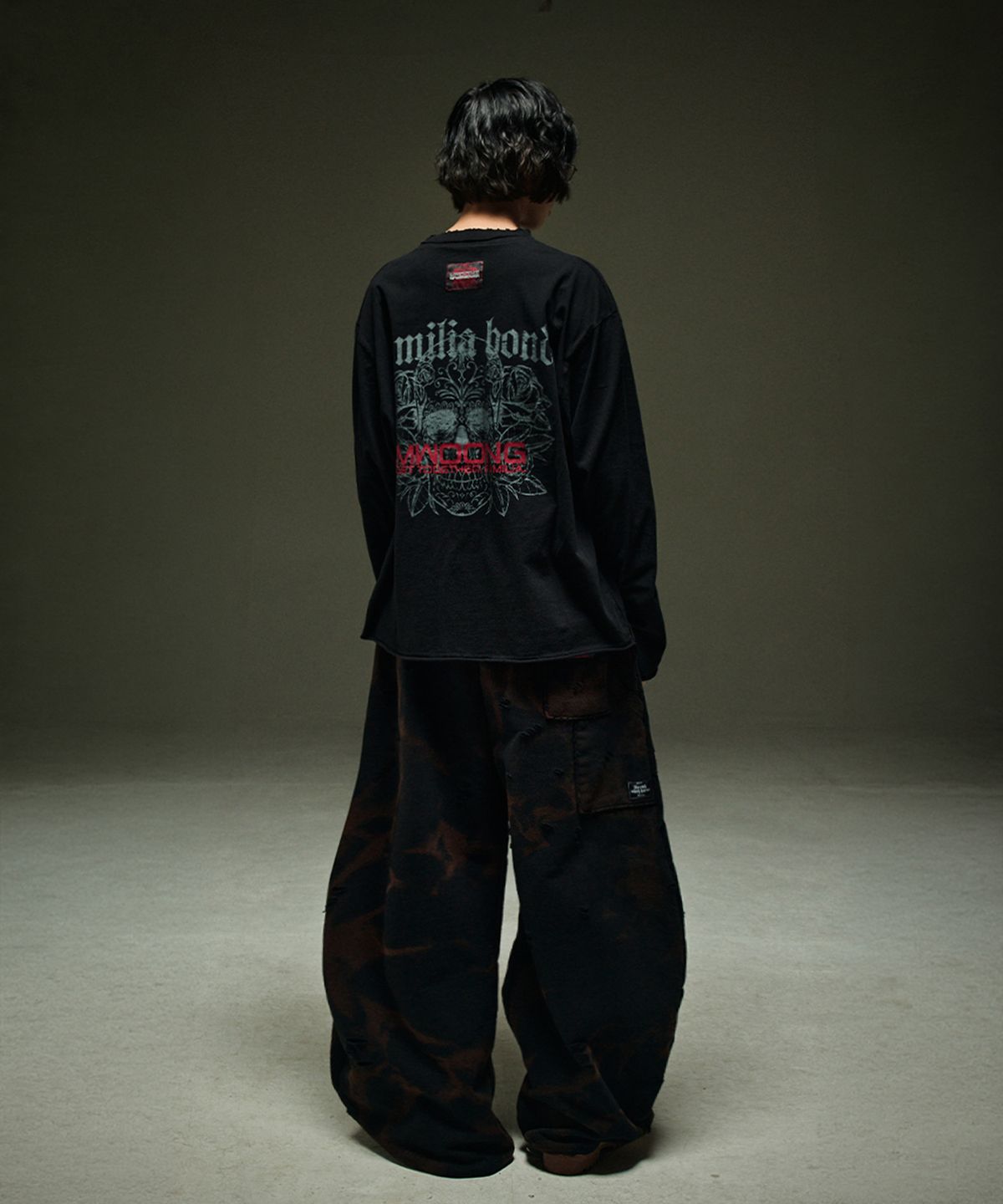 뭉(MWOONG) Scarred cross LS(black)