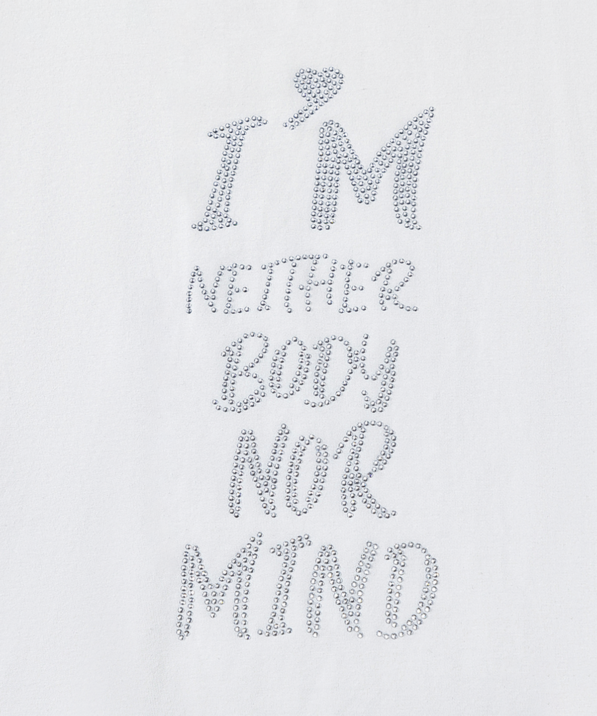 바반투(BHAVANTU) NEITHER BODY NOR MIND 세미크롭 반팔티 (2컬러)