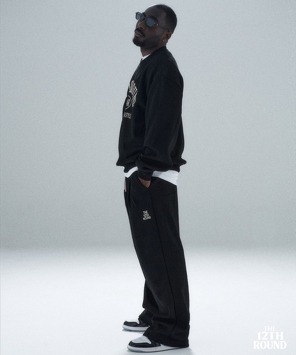 더트웰브라운드(THE 12TH ROUND) THE 12TH ROUND SWEAT PANTS BLACK