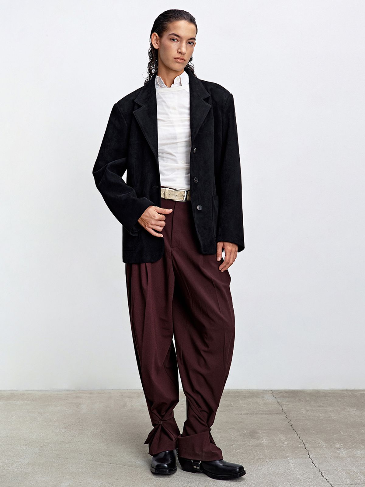 해브레스(HAVELESS) LINA SUEDE JACKET BLACK