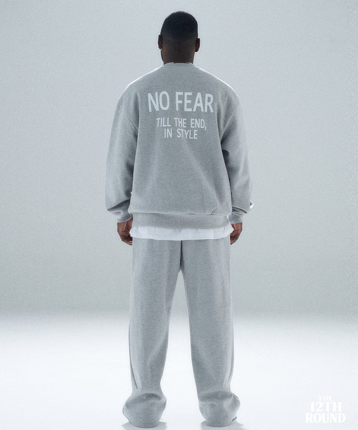 더트웰브라운드(THE 12TH ROUND) THE 12TH ROUND NO FEAR SWEATSHIRT GRAY