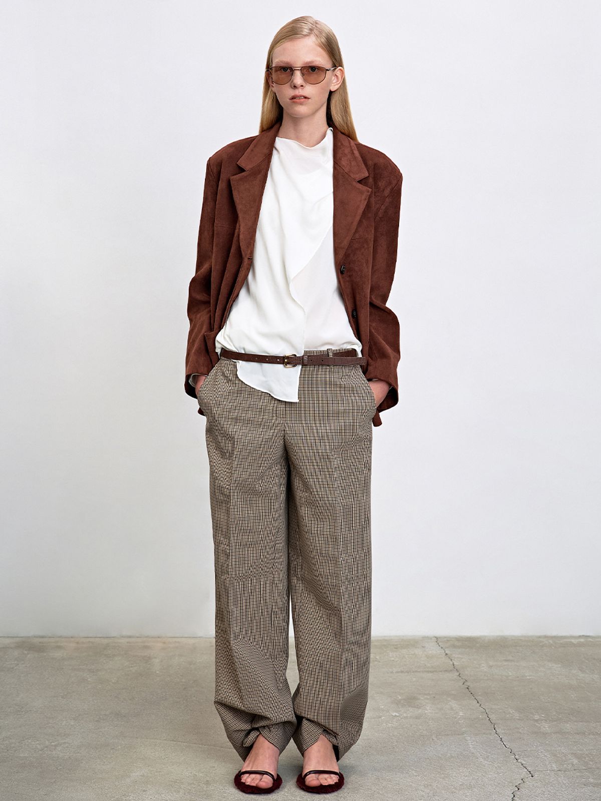 해브레스(HAVELESS) LINA SUEDE JACKET BROWN