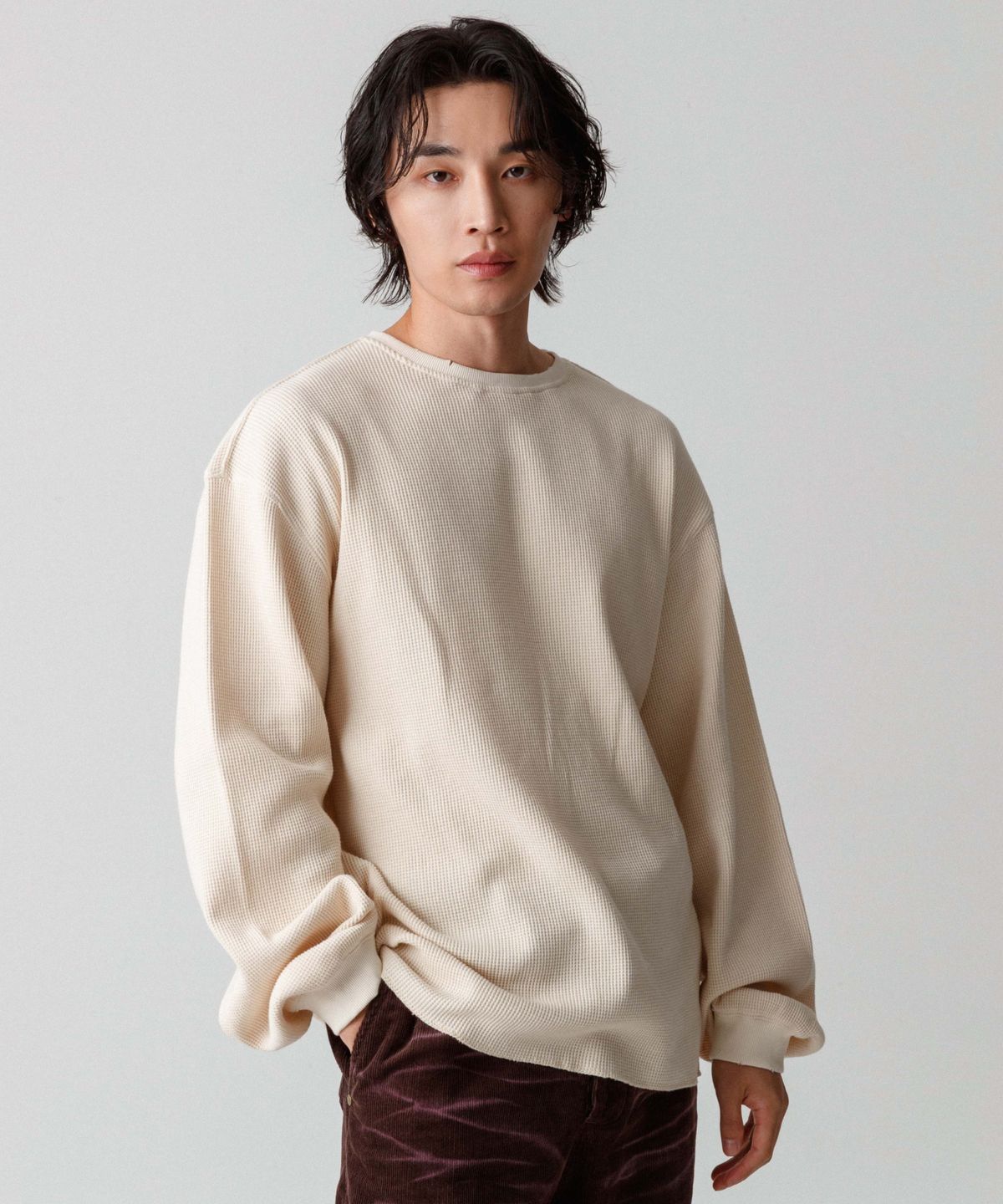 헤이스트(HEYSTE) 빈티지 써멀 롱 슬리브  로우