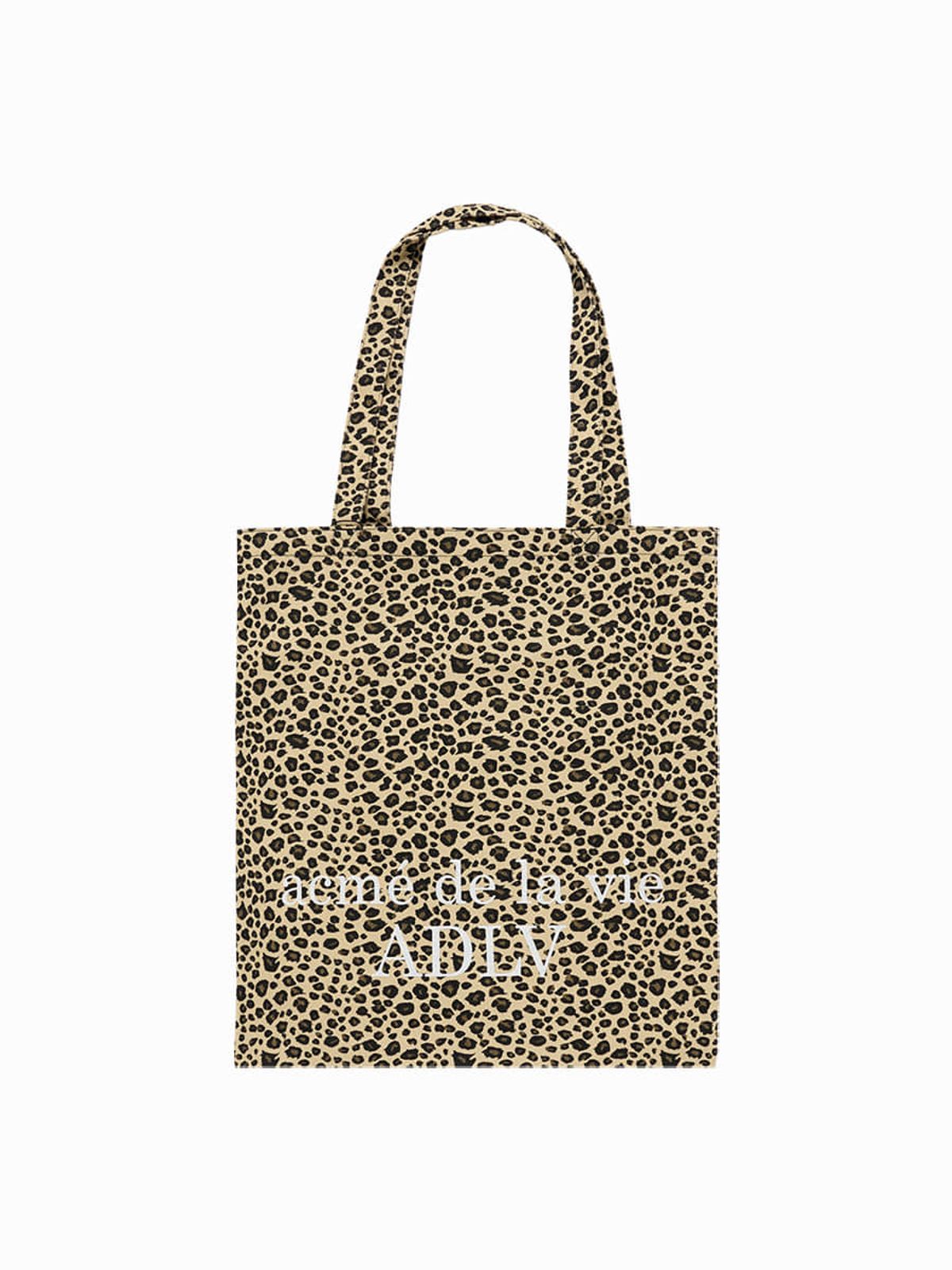 아크메드라비(ACME DE LA VIE) LEOPARD PRINT BASIC LOGO ECO BAG