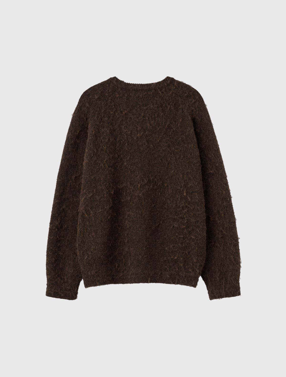 제너럴아이디어(GENERALIDEA) UNISEX 헤어리 니트 풀오버 [BROWN] / SBE4U05010
