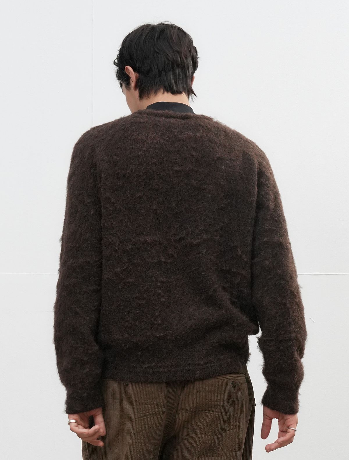 제너럴아이디어(GENERALIDEA) UNISEX 헤어리 니트 풀오버 [BROWN] / SBE4U05010