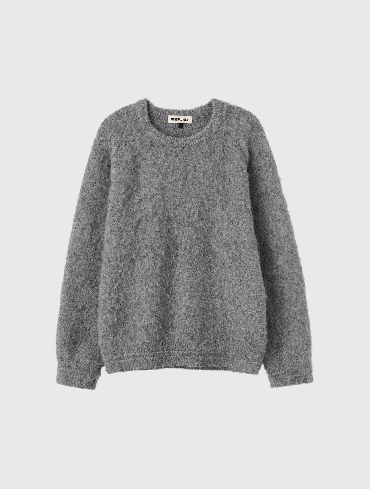 제너럴아이디어(GENERALIDEA) UNISEX 헤어리 니트 풀오버 [GREY] / SBE4U05010