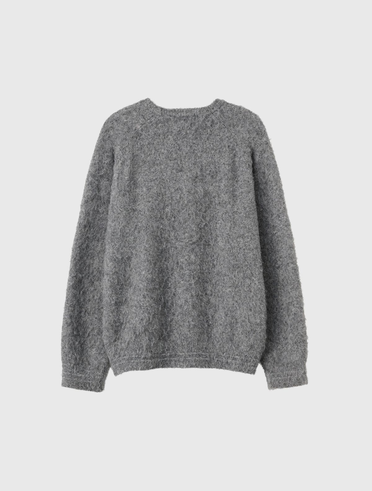 제너럴아이디어(GENERALIDEA) UNISEX 헤어리 니트 풀오버 [GREY] / SBE4U05010
