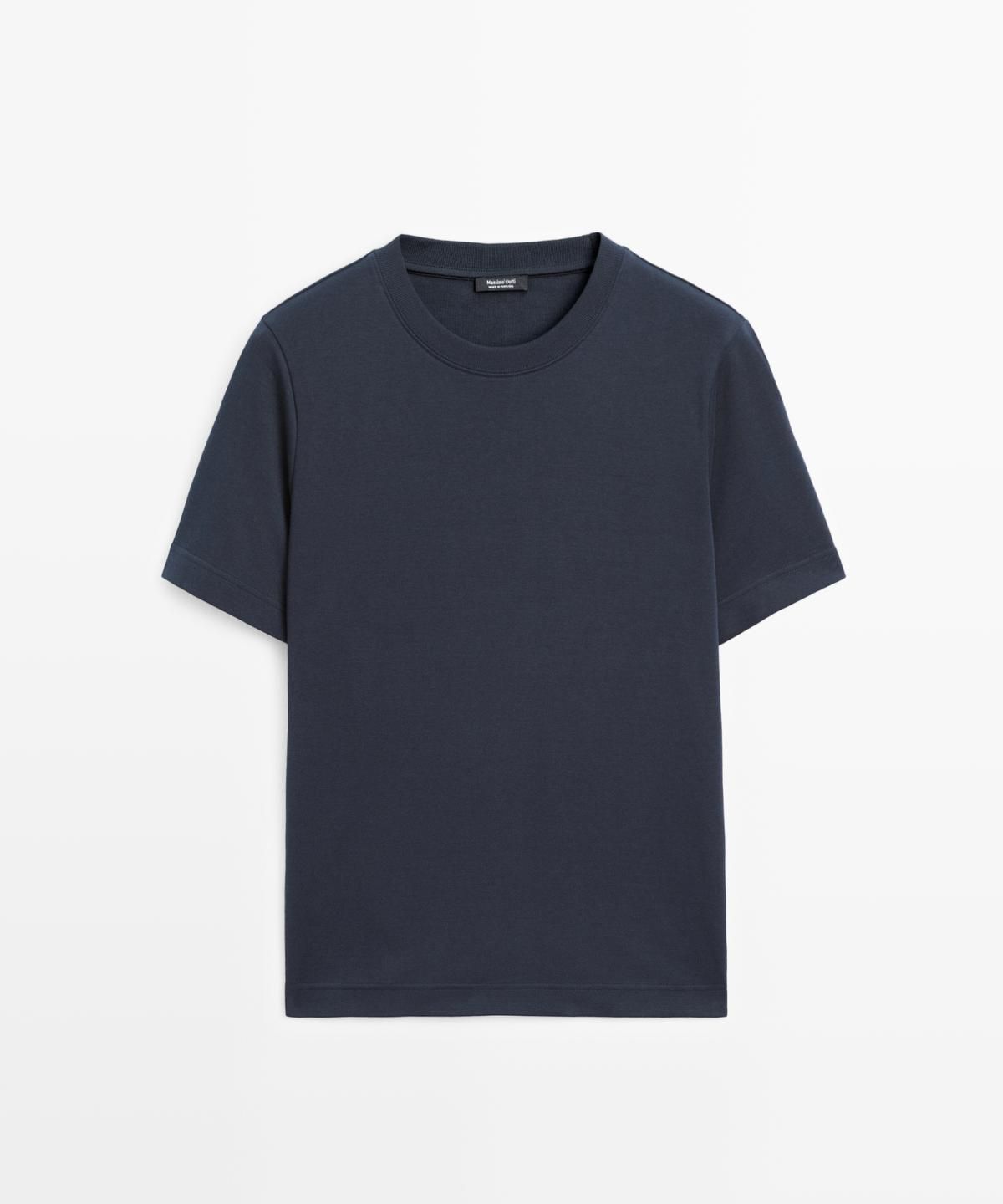 마시모두띠(MASSIMO DUTTI) 인터록 반팔 티셔츠