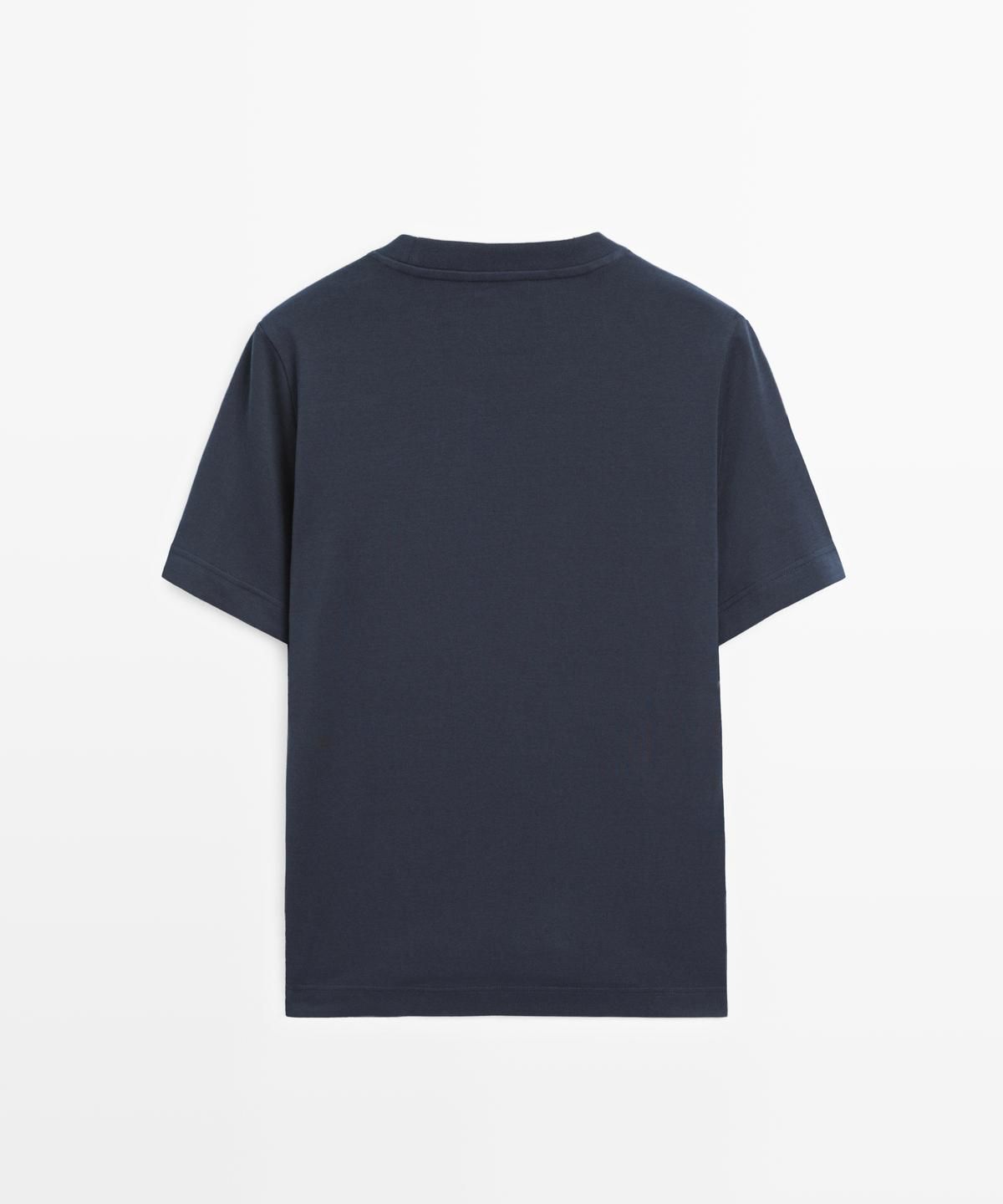 마시모두띠(MASSIMO DUTTI) 인터록 반팔 티셔츠