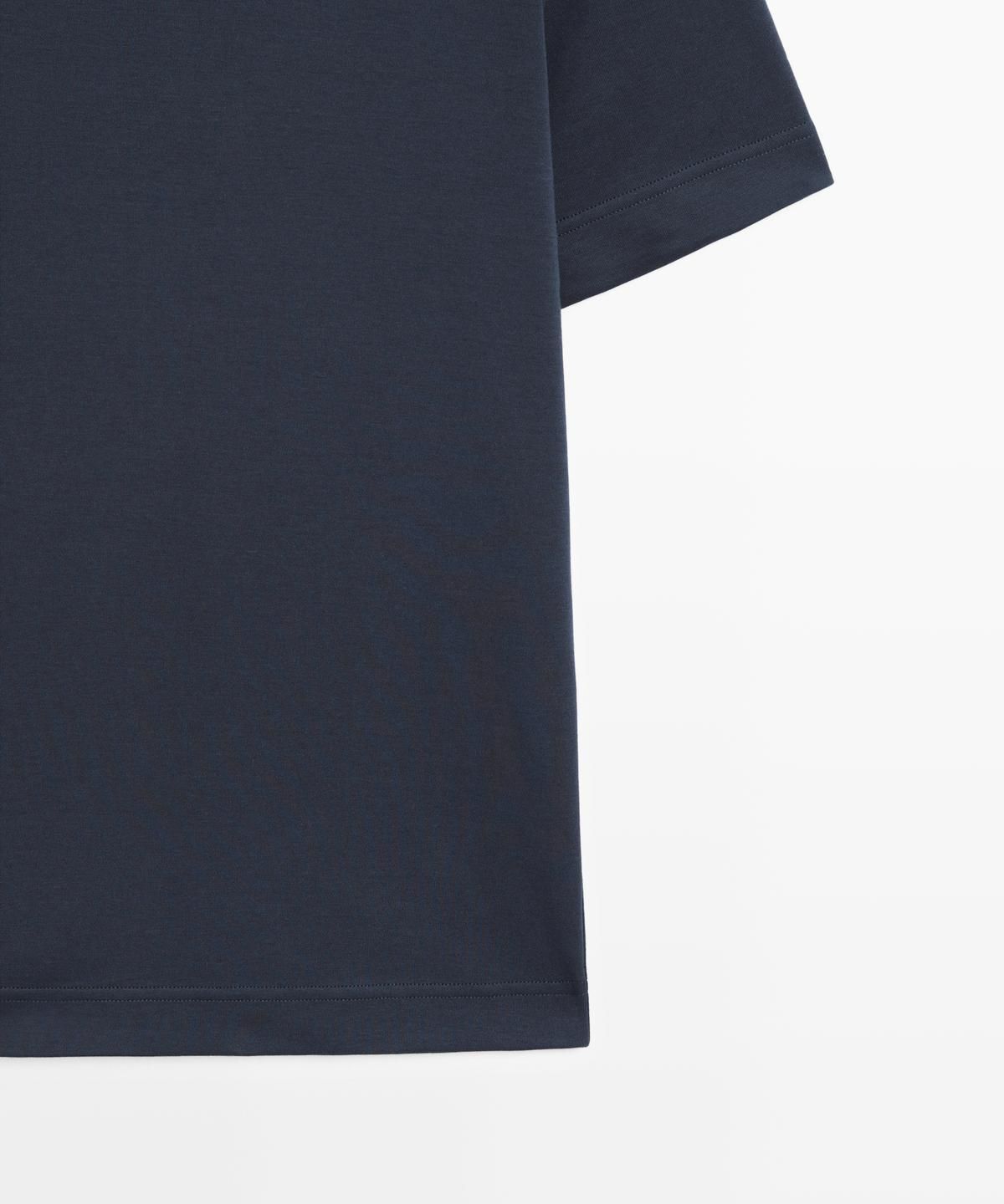 마시모두띠(MASSIMO DUTTI) 인터록 반팔 티셔츠