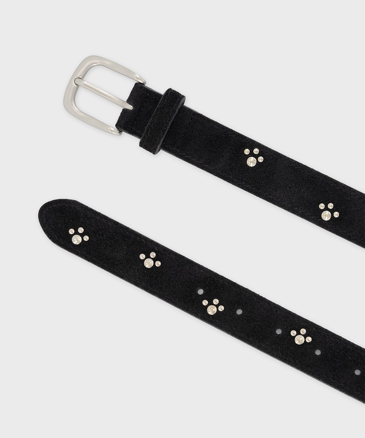 고코리(GOCORI) Paw Paw Suede Belt - 2colors 스웨이드 스터드 벨트
