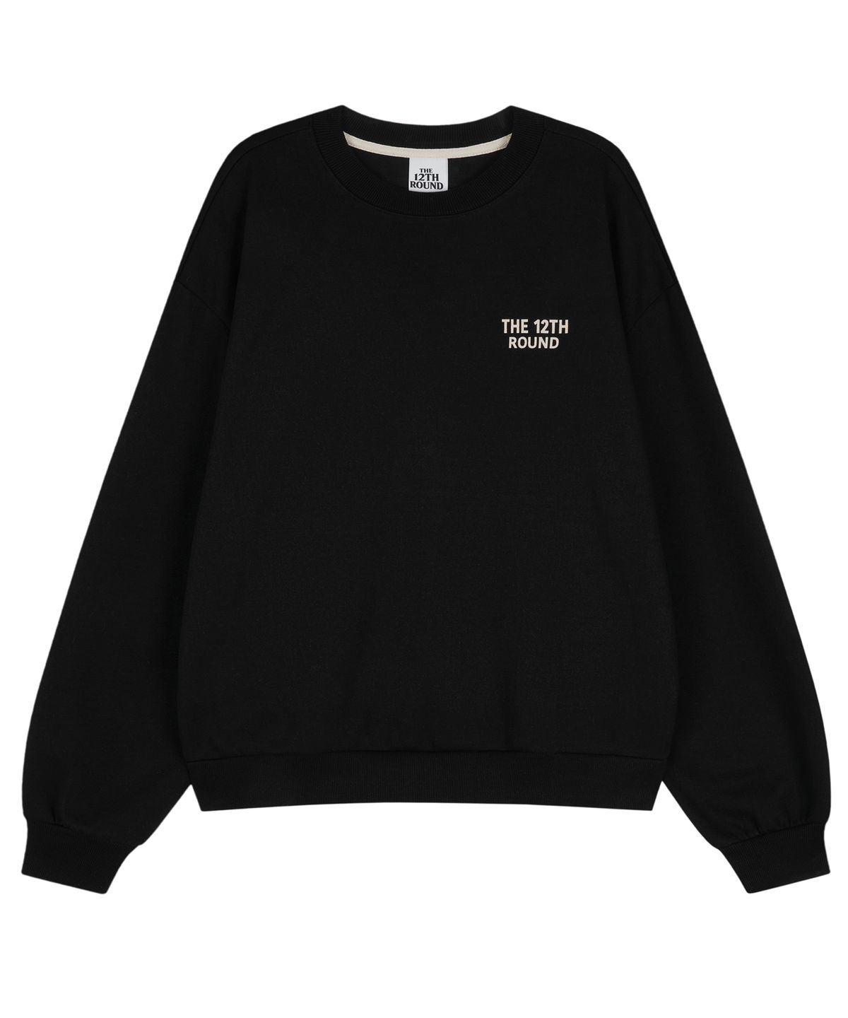 더트웰브라운드(THE 12TH ROUND) THE 12TH ROUND NO FEAR SWEATSHIRT BLACK