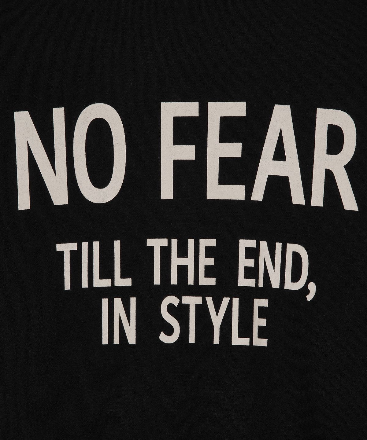 더트웰브라운드(THE 12TH ROUND) THE 12TH ROUND NO FEAR SWEATSHIRT BLACK