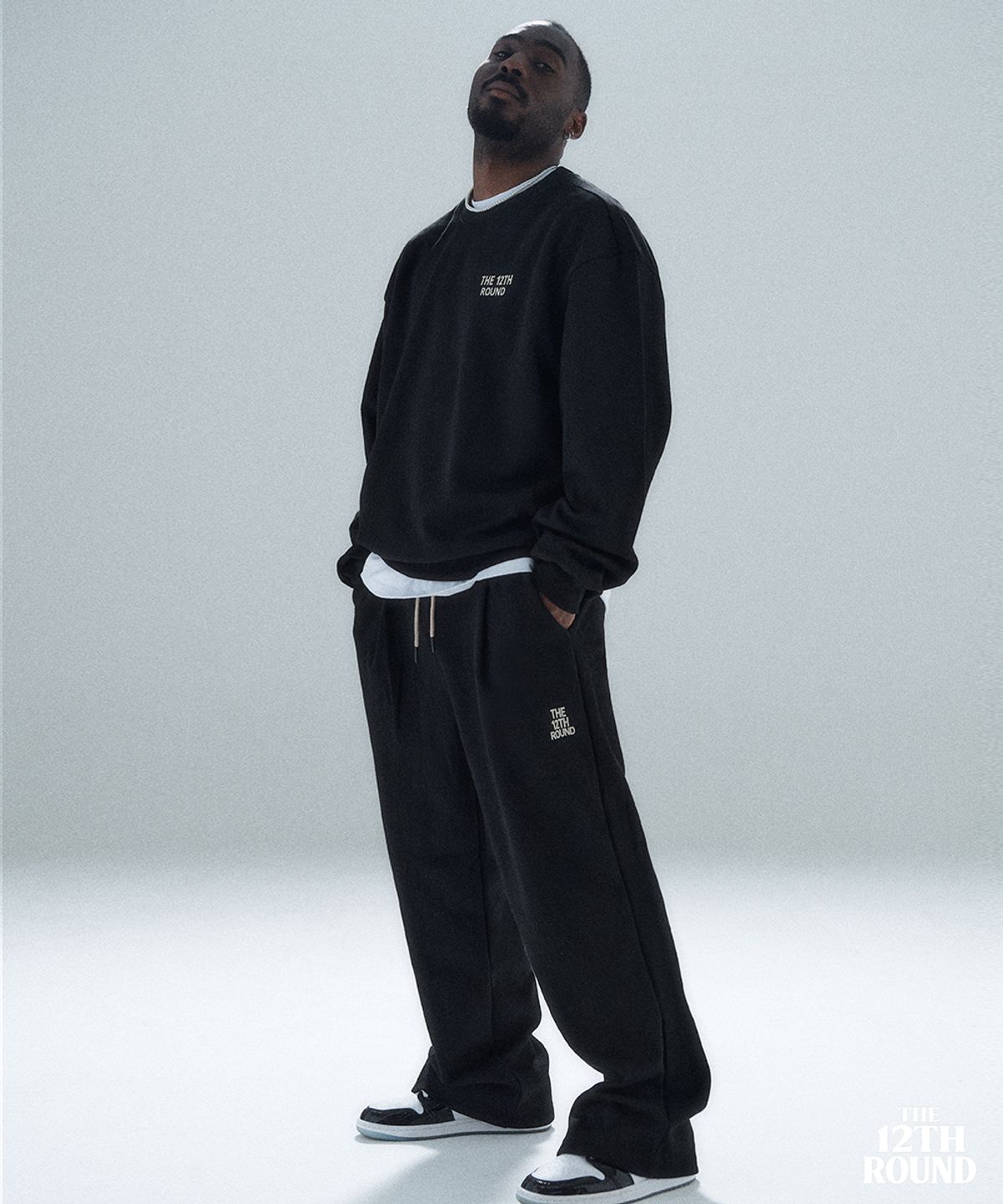 더트웰브라운드(THE 12TH ROUND) THE 12TH ROUND NO FEAR SWEATSHIRT BLACK