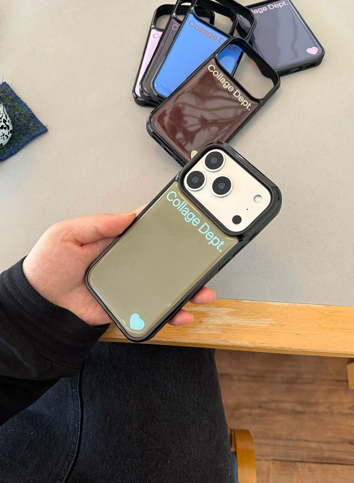 꼴라주바캉스(COLLAGEVACANCE) Collage Dept. Color Epoxy Case - 7color (폰케이스)