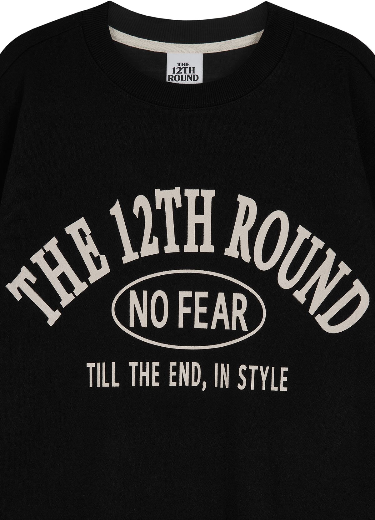 더트웰브라운드(THE 12TH ROUND) THE 12TH ROUND SIGNATURE SWEATSHIRT BLACK