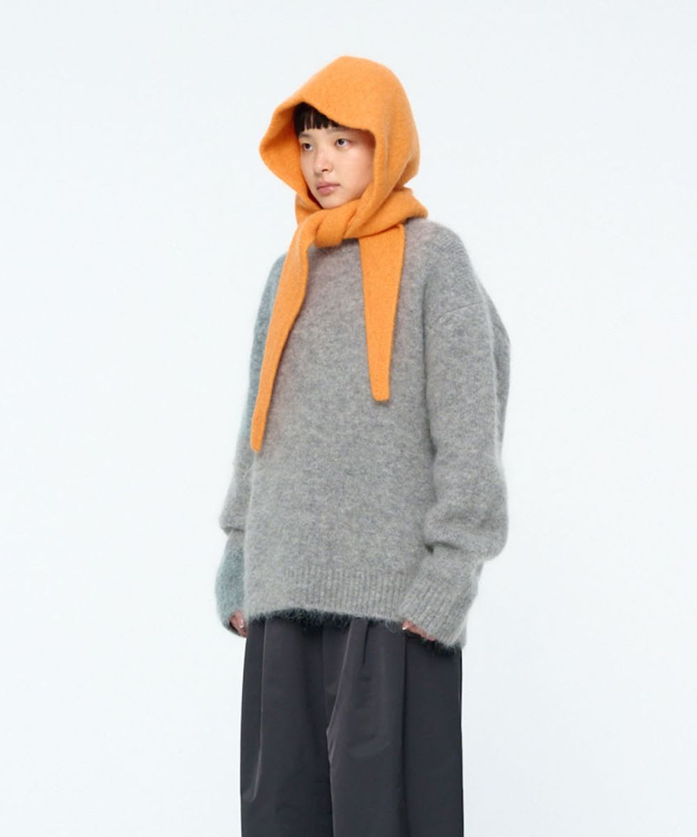 MUSINSA公式 | AMOMENTO HAIRY BALACLAVA SCARF (4COLORS)