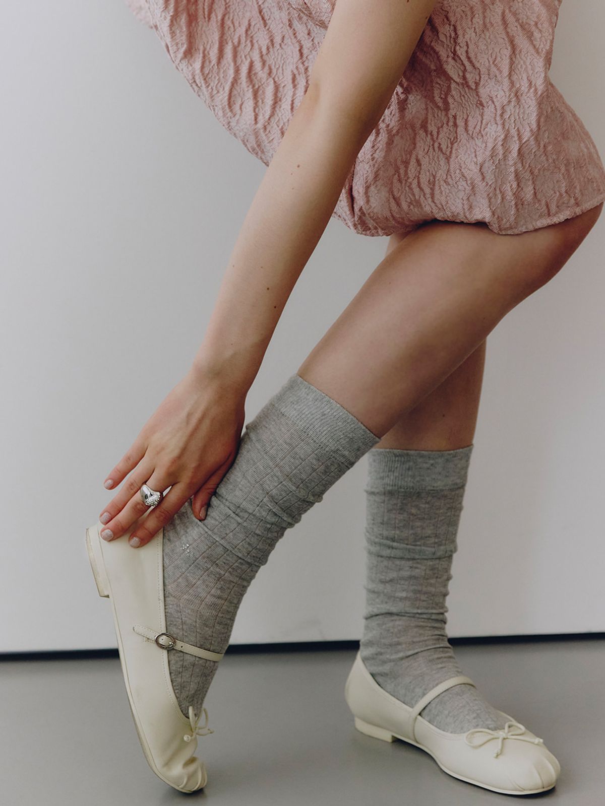 빈티지헐리우드(VINTAGE HOLLYWOOD) Starry Knee Socks_VH259OAC004M