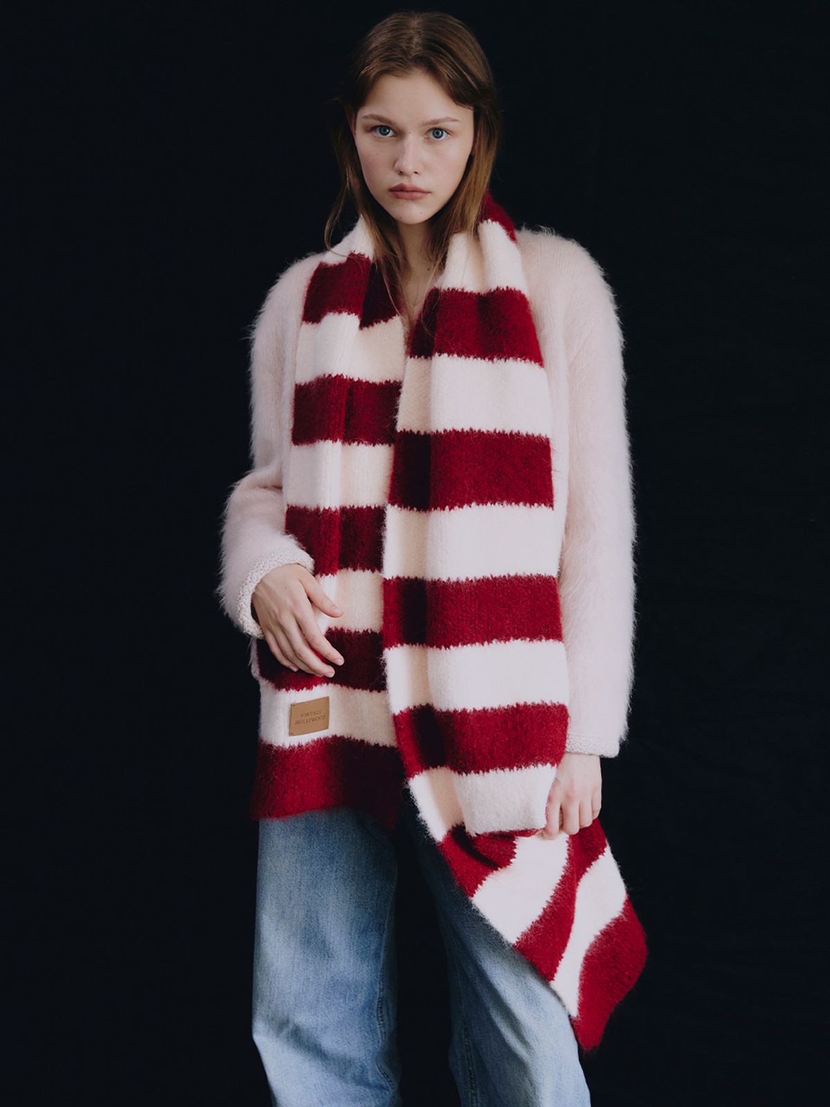 빈티지헐리우드(VINTAGE HOLLYWOOD) Cozy Stripe Muffler_VH259OAC005M
