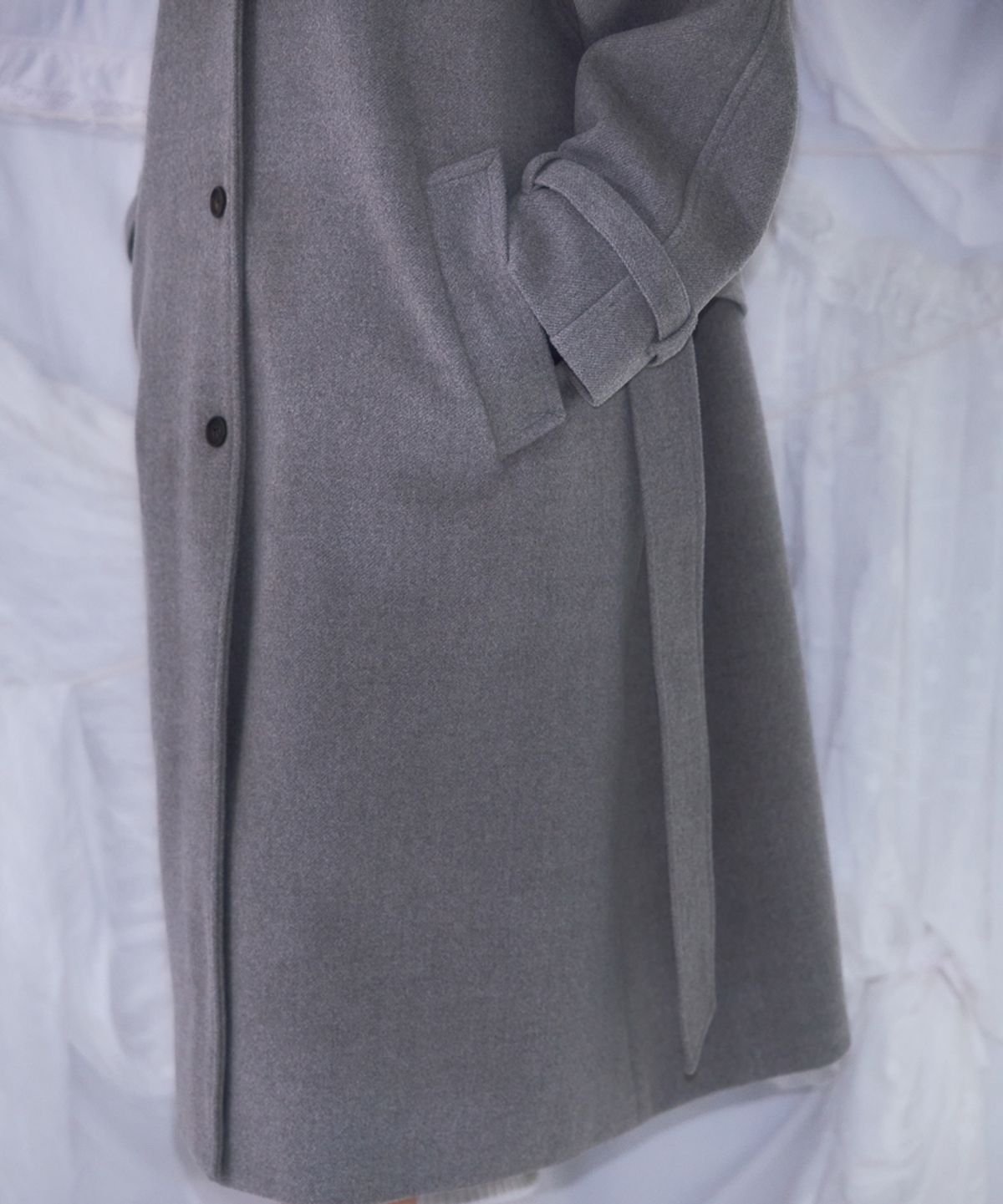 로제프란츠(ROSEFRANTZ) Half-neck Overfit Long Coat [Gray]