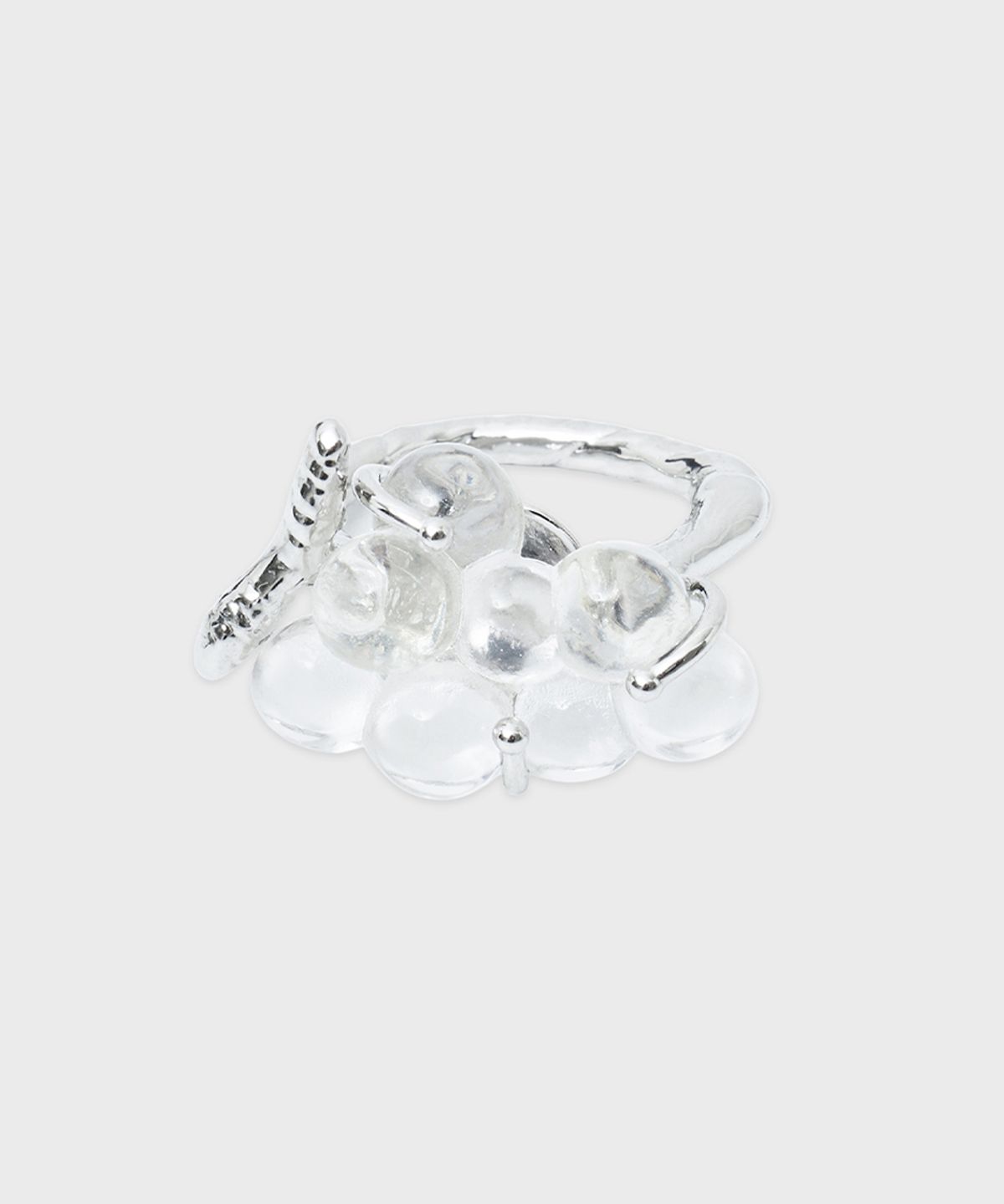 시눈(SINOON) Clear Grape Ring (Silver)