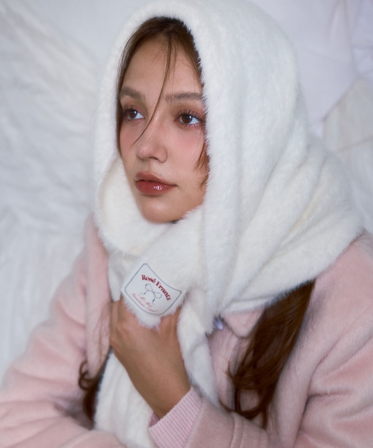 로제프란츠(ROSEFRANTZ) Two-button Wool Half Coat [Pink]
