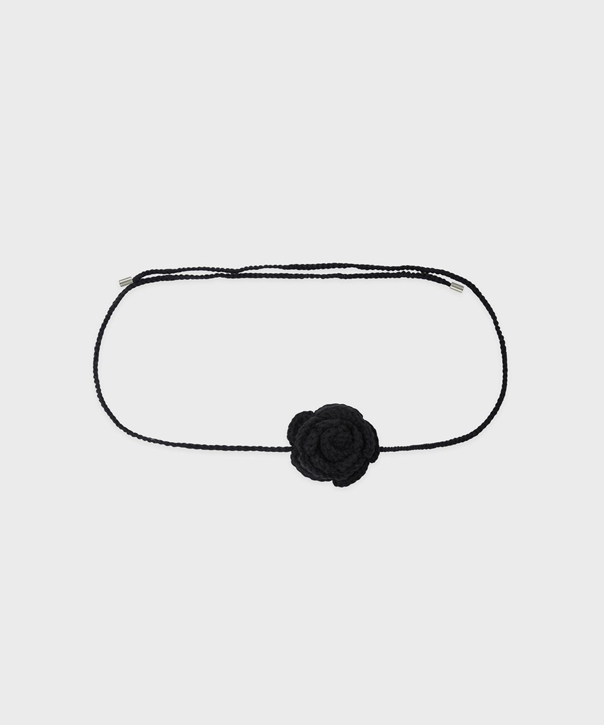 시눈(SINOON) Knit Rose Tie (Black)